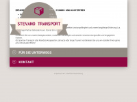stevano-transport.ch Webseite Vorschau
