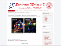 tanzsport-sv-mering.de Webseite Vorschau