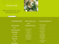 klingblume.de Webseite Vorschau