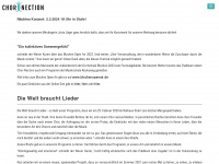 chor-nection.de Webseite Vorschau