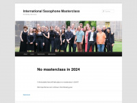 international-saxophone-masterclass.com Webseite Vorschau