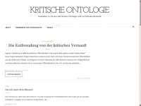 kritische-ontologie.de Webseite Vorschau
