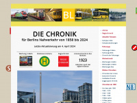 berliner-linienchronik.de Webseite Vorschau