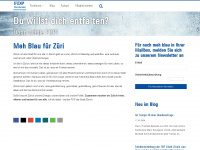 mehblau.ch Webseite Vorschau