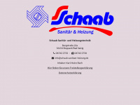 schaab-sanitaer-heizung.de Webseite Vorschau