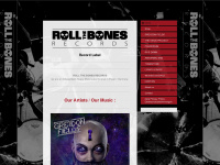 roll-the-bones-records.de Webseite Vorschau