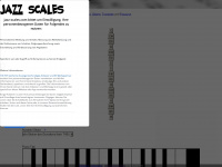 jazz-scales.com Webseite Vorschau