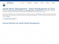 apollomusic.at Webseite Vorschau