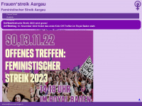frauenstreik-aargau.ch Webseite Vorschau