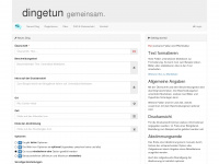 dingetun.net Webseite Vorschau