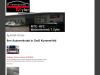 mte-kfz.de Webseite Vorschau