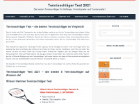 tennisschlaeger-test.org Webseite Vorschau