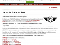 escootertest.com Webseite Vorschau