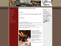 trattoria-mario.de Webseite Vorschau