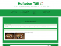 hofladen-taeli.ch Webseite Vorschau