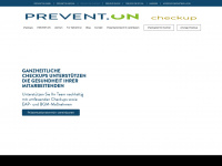 preventon-checkup.de Webseite Vorschau