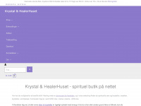 krystal-healerhuset.dk Webseite Vorschau