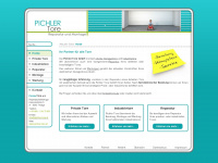 pichler-tore.at Webseite Vorschau