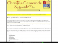 christus-gemeinde-schwaben.de Webseite Vorschau