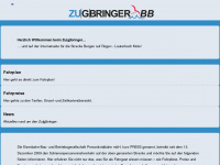 zugbringer.com Webseite Vorschau