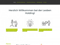 leoben-holding.at Webseite Vorschau