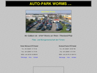 auto-park-worms.de Webseite Vorschau