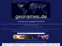 geonames.de Webseite Vorschau