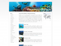 waterworld-diving.de Webseite Vorschau