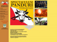 spectaculum-panduri.de Webseite Vorschau