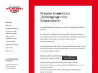 wachstumswende-bremen.de Webseite Vorschau