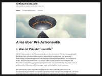 antiquonauts.com Webseite Vorschau