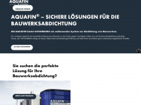 aquafin.com Webseite Vorschau