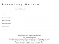 rosenhangmuseum.de Webseite Vorschau