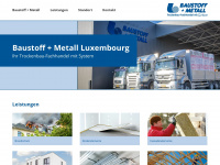 baustoff-metall.lu Webseite Vorschau