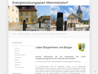 energienutzungsplan-memmelsdorf.de Webseite Vorschau