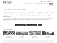 teichmann-law.ch Webseite Vorschau
