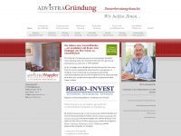 advistra-gruendung.de Webseite Vorschau