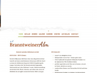 branntweineralm.at Webseite Vorschau