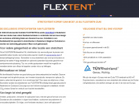flextent.nl Webseite Vorschau