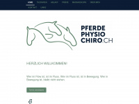 pferdephysiochiro.ch Webseite Vorschau
