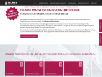 hilmer-wasserstrahlschneiden.de Webseite Vorschau