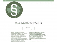 baumkonvention.at Webseite Vorschau