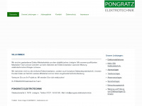 pongratz-elektrotechnik.de Webseite Vorschau
