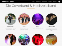highlife-band.at Webseite Vorschau