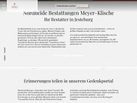meyer-klische.de Webseite Vorschau
