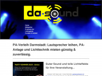 da-sound.de Webseite Vorschau