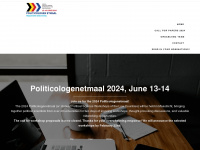 politicologenetmaal.eu Webseite Vorschau