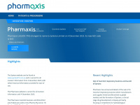 pharmaxis.com.au Webseite Vorschau