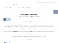 zahnaerzte-moorweide.de Webseite Vorschau