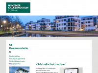 hunziker-kalksandstein.ch Webseite Vorschau